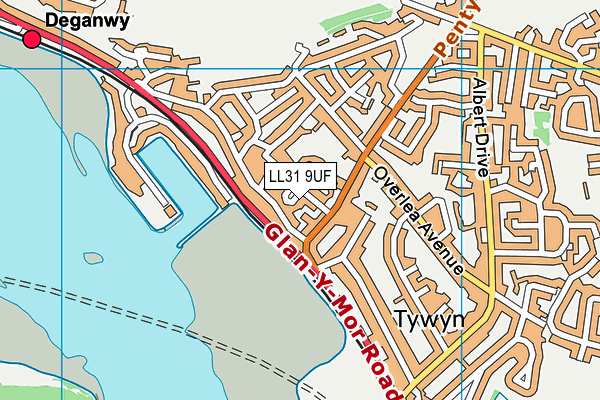 LL31 9UF map - OS VectorMap District (Ordnance Survey) LL31 9UF map - OS VectorMap District (Ordnance Survey)