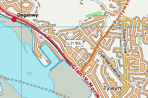 LL31 9UL map - OS VectorMap District (Ordnance Survey)