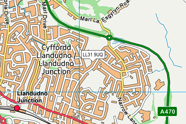 LL31 9UQ map - OS VectorMap District (Ordnance Survey)