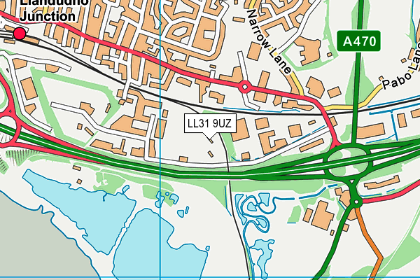 LL31 9UZ map - OS VectorMap District (Ordnance Survey) LL31 9UZ map - OS VectorMap District (Ordnance Survey)