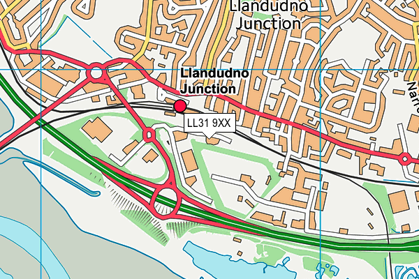 LL31 9XX map - OS VectorMap District (Ordnance Survey) LL31 9XX map - OS VectorMap District (Ordnance Survey)