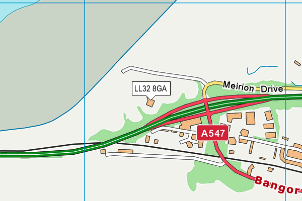 LL32 8GA map - OS VectorMap District (Ordnance Survey) LL32 8GA map - OS VectorMap District (Ordnance Survey)