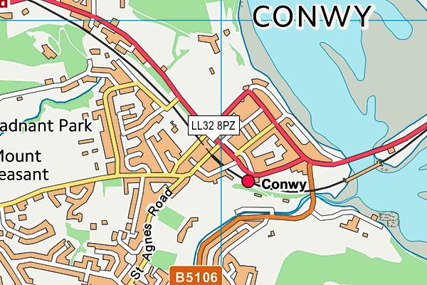 LL32 8PZ map - OS VectorMap District (Ordnance Survey) LL32 8PZ map - OS VectorMap District (Ordnance Survey)