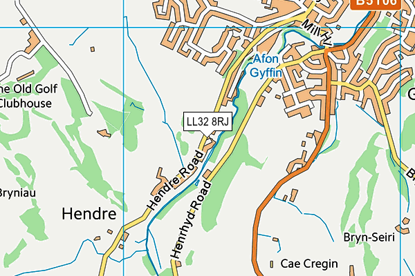 LL32 8RJ map - OS VectorMap District (Ordnance Survey) LL32 8RJ map - OS VectorMap District (Ordnance Survey)