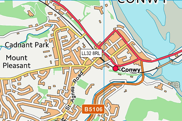 LL32 8RL map - OS VectorMap District (Ordnance Survey) LL32 8RL map - OS VectorMap District (Ordnance Survey)