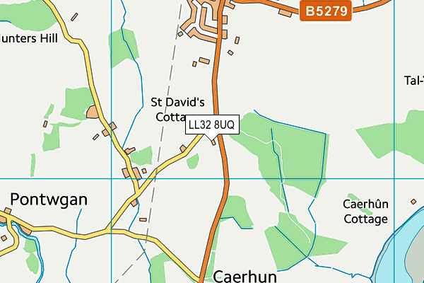 LL32 8UQ map - OS VectorMap District (Ordnance Survey) LL32 8UQ map - OS VectorMap District (Ordnance Survey)
