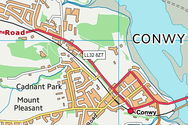 LL32 8ZT map - OS VectorMap District (Ordnance Survey) LL32 8ZT map - OS VectorMap District (Ordnance Survey)