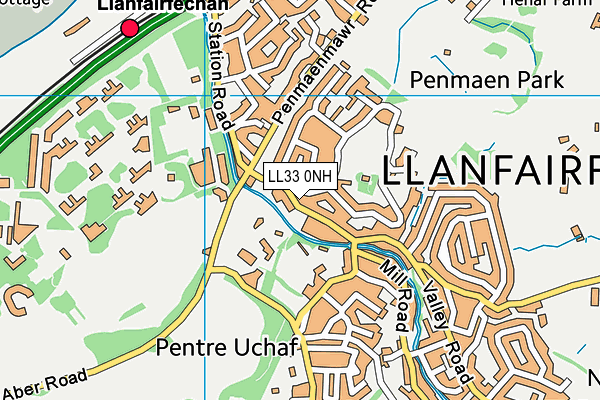 LL33 0NH map - OS VectorMap District (Ordnance Survey) LL33 0NH map - OS VectorMap District (Ordnance Survey)