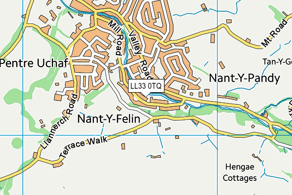 LL33 0TQ map - OS VectorMap District (Ordnance Survey) LL33 0TQ map - OS VectorMap District (Ordnance Survey)