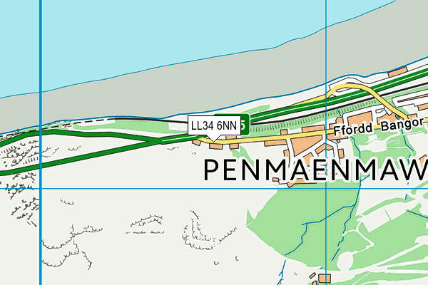 LL34 6NN map - OS VectorMap District (Ordnance Survey) LL34 6NN map - OS VectorMap District (Ordnance Survey)
