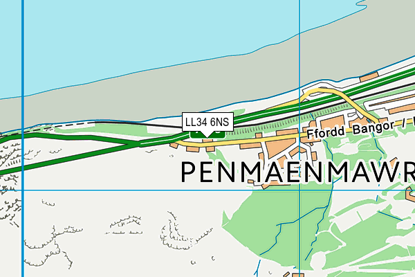 LL34 6NS map - OS VectorMap District (Ordnance Survey)