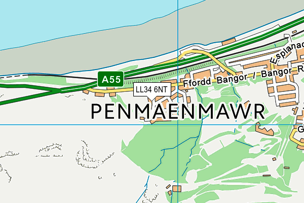LL34 6NT map - OS VectorMap District (Ordnance Survey) LL34 6NT map - OS VectorMap District (Ordnance Survey)