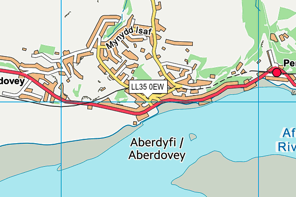 LL35 0EW map - OS VectorMap District (Ordnance Survey) LL35 0EW map - OS VectorMap District (Ordnance Survey)