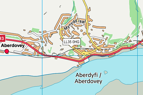 LL35 0HG map - OS VectorMap District (Ordnance Survey) LL35 0HG map - OS VectorMap District (Ordnance Survey)
