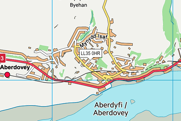 LL35 0HR map - OS VectorMap District (Ordnance Survey) LL35 0HR map - OS VectorMap District (Ordnance Survey)