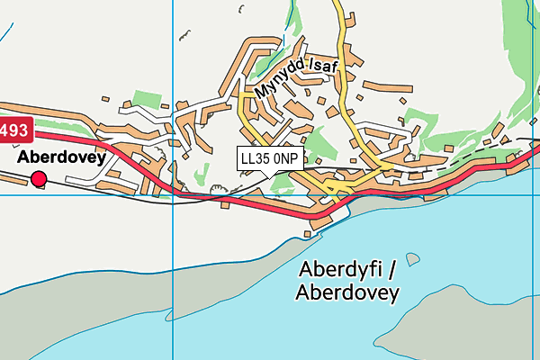 LL35 0NP map - OS VectorMap District (Ordnance Survey) LL35 0NP map - OS VectorMap District (Ordnance Survey)