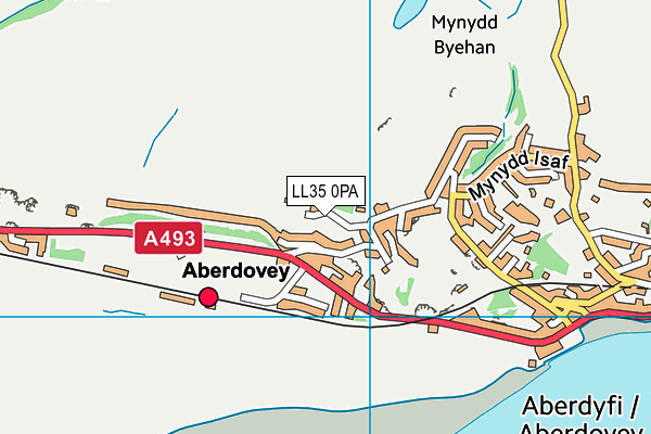 LL35 0PA map - OS VectorMap District (Ordnance Survey) LL35 0PA map - OS VectorMap District (Ordnance Survey)