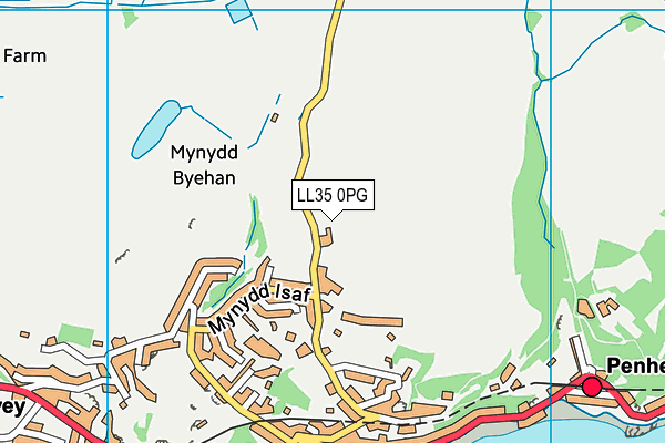LL35 0PG map - OS VectorMap District (Ordnance Survey) LL35 0PG map - OS VectorMap District (Ordnance Survey)
