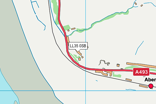 LL35 0SB map - OS VectorMap District (Ordnance Survey) LL35 0SB map - OS VectorMap District (Ordnance Survey)
