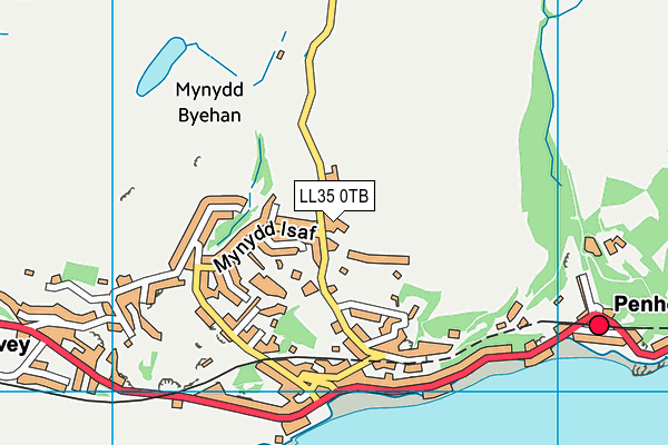 LL35 0TB map - OS VectorMap District (Ordnance Survey) LL35 0TB map - OS VectorMap District (Ordnance Survey)