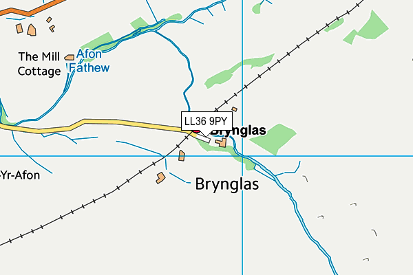 LL36 9PY map - OS VectorMap District (Ordnance Survey) LL36 9PY map - OS VectorMap District (Ordnance Survey)