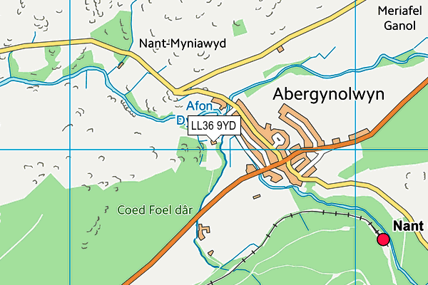 LL36 9YD map - OS VectorMap District (Ordnance Survey) LL36 9YD map - OS VectorMap District (Ordnance Survey)
