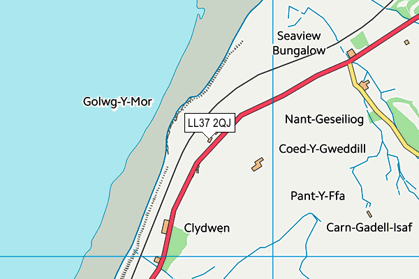LL37 2QJ map - OS VectorMap District (Ordnance Survey) LL37 2QJ map - OS VectorMap District (Ordnance Survey)