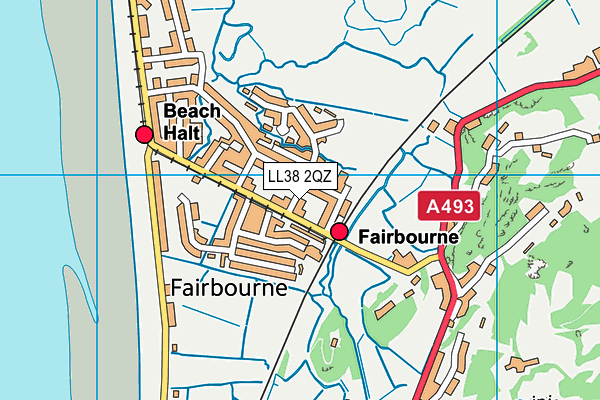 LL38 2QZ map - OS VectorMap District (Ordnance Survey) LL38 2QZ map - OS VectorMap District (Ordnance Survey)