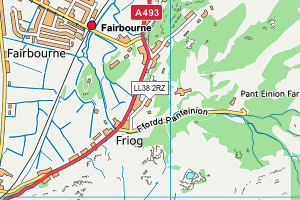 LL38 2RZ map - OS VectorMap District (Ordnance Survey) LL38 2RZ map - OS VectorMap District (Ordnance Survey)