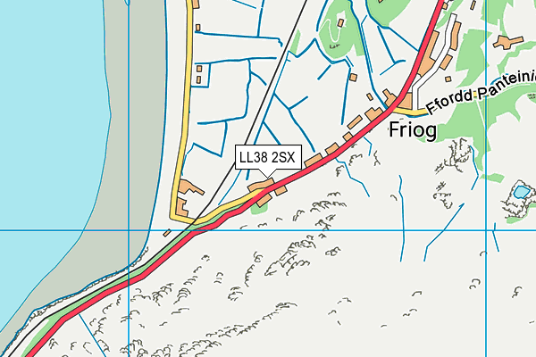 LL38 2SX map - OS VectorMap District (Ordnance Survey) LL38 2SX map - OS VectorMap District (Ordnance Survey)