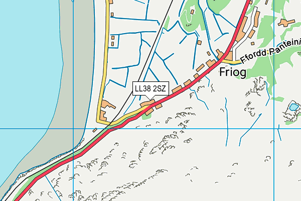 LL38 2SZ map - OS VectorMap District (Ordnance Survey)