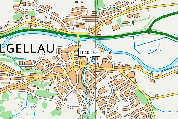 LL40 1BH map - OS VectorMap District (Ordnance Survey) LL40 1BH map - OS VectorMap District (Ordnance Survey)