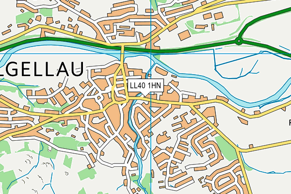 LL40 1HN map - OS VectorMap District (Ordnance Survey)