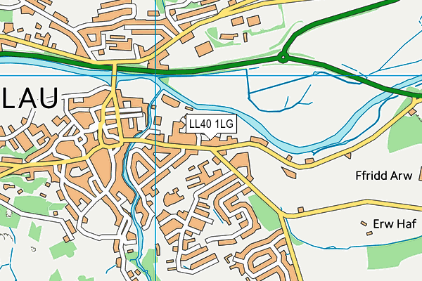 LL40 1LG map - OS VectorMap District (Ordnance Survey) LL40 1LG map - OS VectorMap District (Ordnance Survey)