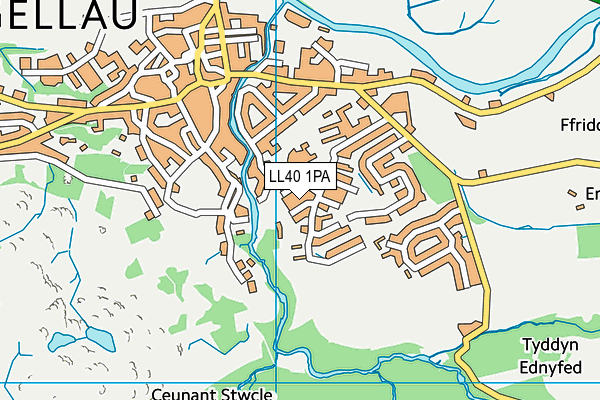 LL40 1PA map - OS VectorMap District (Ordnance Survey) LL40 1PA map - OS VectorMap District (Ordnance Survey)