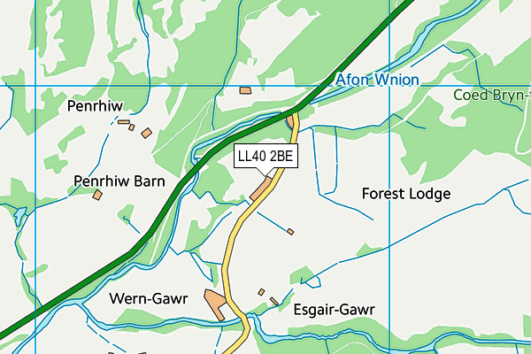 LL40 2BE map - OS VectorMap District (Ordnance Survey) LL40 2BE map - OS VectorMap District (Ordnance Survey)