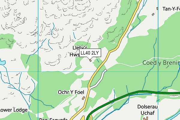 LL40 2LY map - OS VectorMap District (Ordnance Survey) LL40 2LY map - OS VectorMap District (Ordnance Survey)