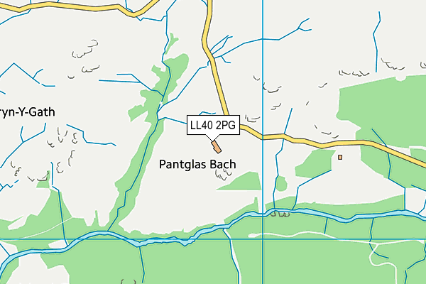 LL40 2PG map - OS VectorMap District (Ordnance Survey) LL40 2PG map - OS VectorMap District (Ordnance Survey)