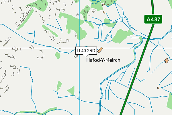 LL40 2RD map - OS VectorMap District (Ordnance Survey) LL40 2RD map - OS VectorMap District (Ordnance Survey)