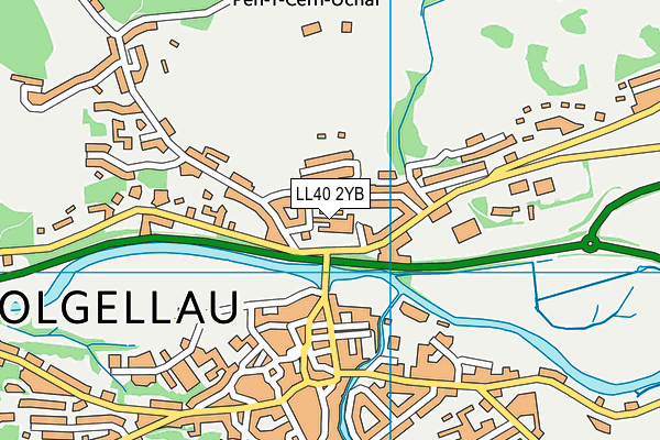 LL40 2YB map - OS VectorMap District (Ordnance Survey) LL40 2YB map - OS VectorMap District (Ordnance Survey)