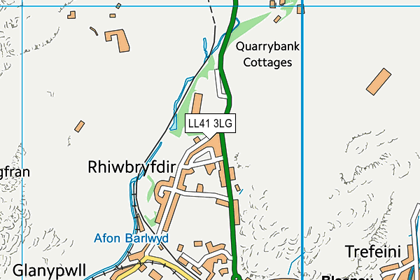LL41 3LG map - OS VectorMap District (Ordnance Survey) LL41 3LG map - OS VectorMap District (Ordnance Survey)
