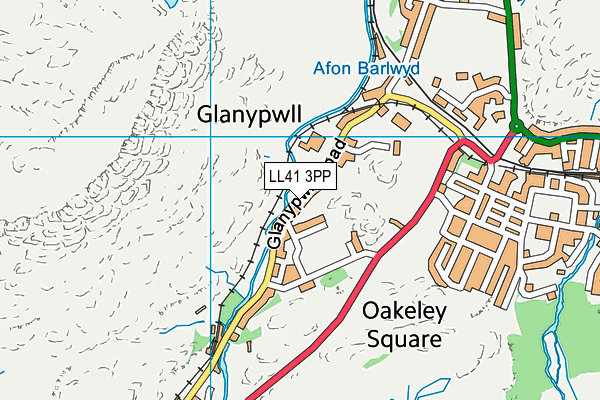 LL41 3PP map - OS VectorMap District (Ordnance Survey) LL41 3PP map - OS VectorMap District (Ordnance Survey)