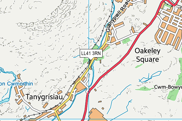 LL41 3RN map - OS VectorMap District (Ordnance Survey) LL41 3RN map - OS VectorMap District (Ordnance Survey)