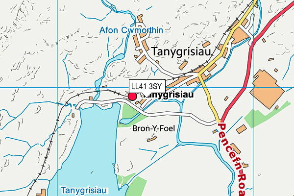 LL41 3SY map - OS VectorMap District (Ordnance Survey) LL41 3SY map - OS VectorMap District (Ordnance Survey)