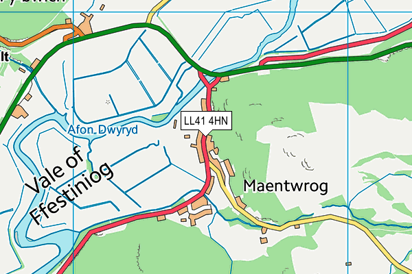 LL41 4HN map - OS VectorMap District (Ordnance Survey) LL41 4HN map - OS VectorMap District (Ordnance Survey)