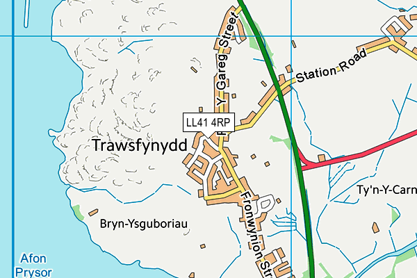 LL41 4RP map - OS VectorMap District (Ordnance Survey) LL41 4RP map - OS VectorMap District (Ordnance Survey)
