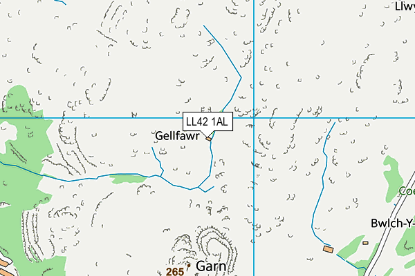 LL42 1AL map - OS VectorMap District (Ordnance Survey) LL42 1AL map - OS VectorMap District (Ordnance Survey)