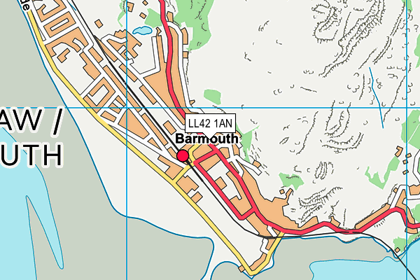 LL42 1AN map - OS VectorMap District (Ordnance Survey) LL42 1AN map - OS VectorMap District (Ordnance Survey)