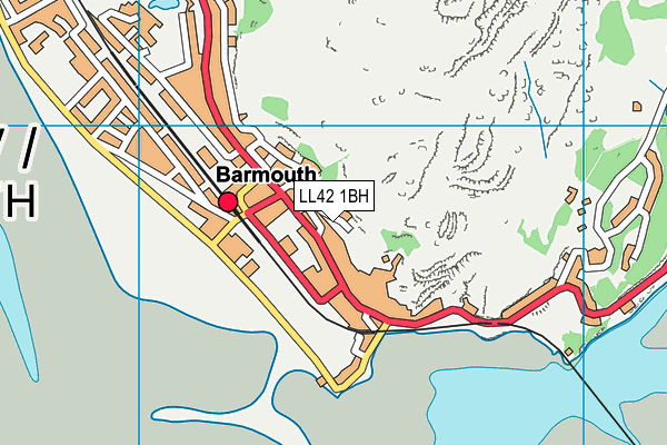 LL42 1BH map - OS VectorMap District (Ordnance Survey) LL42 1BH map - OS VectorMap District (Ordnance Survey)