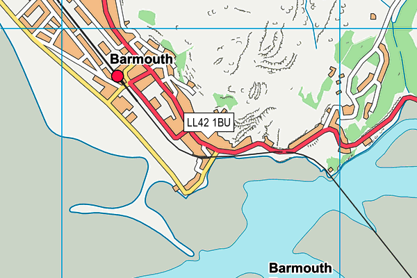 LL42 1BU map - OS VectorMap District (Ordnance Survey) LL42 1BU map - OS VectorMap District (Ordnance Survey)